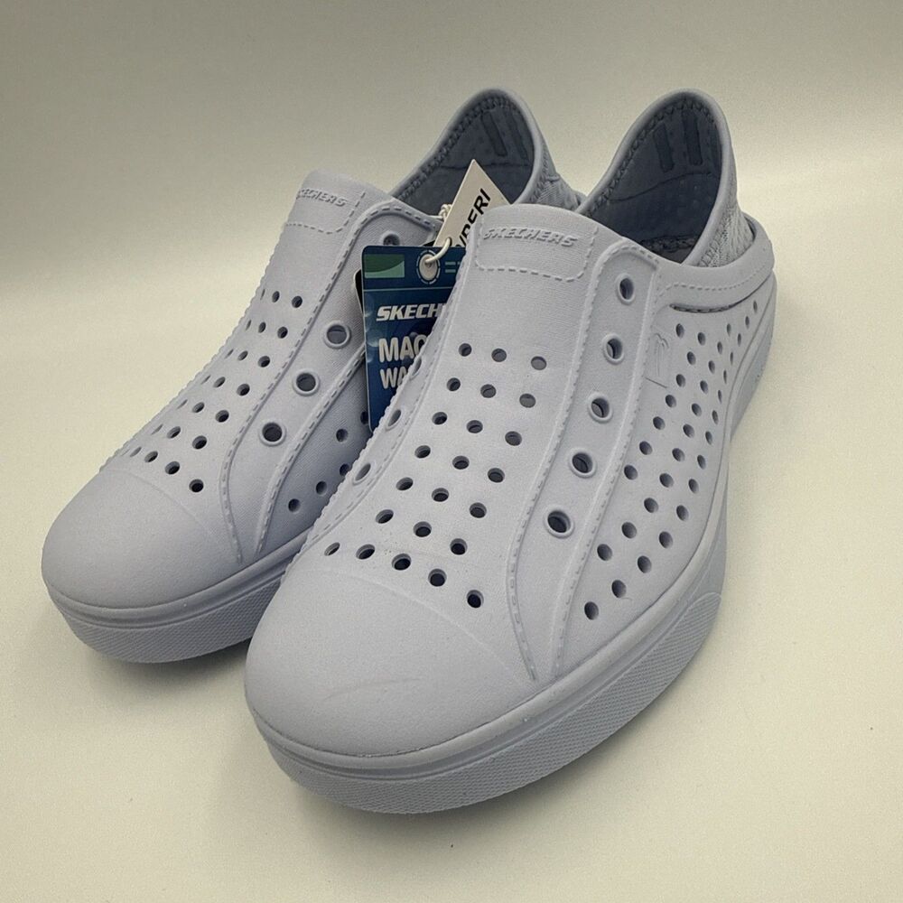 Skechers Foamies Slip-On Clogs Shoes Women Size 5 Lavander Periwinkle NWT - Picture 4 of 8